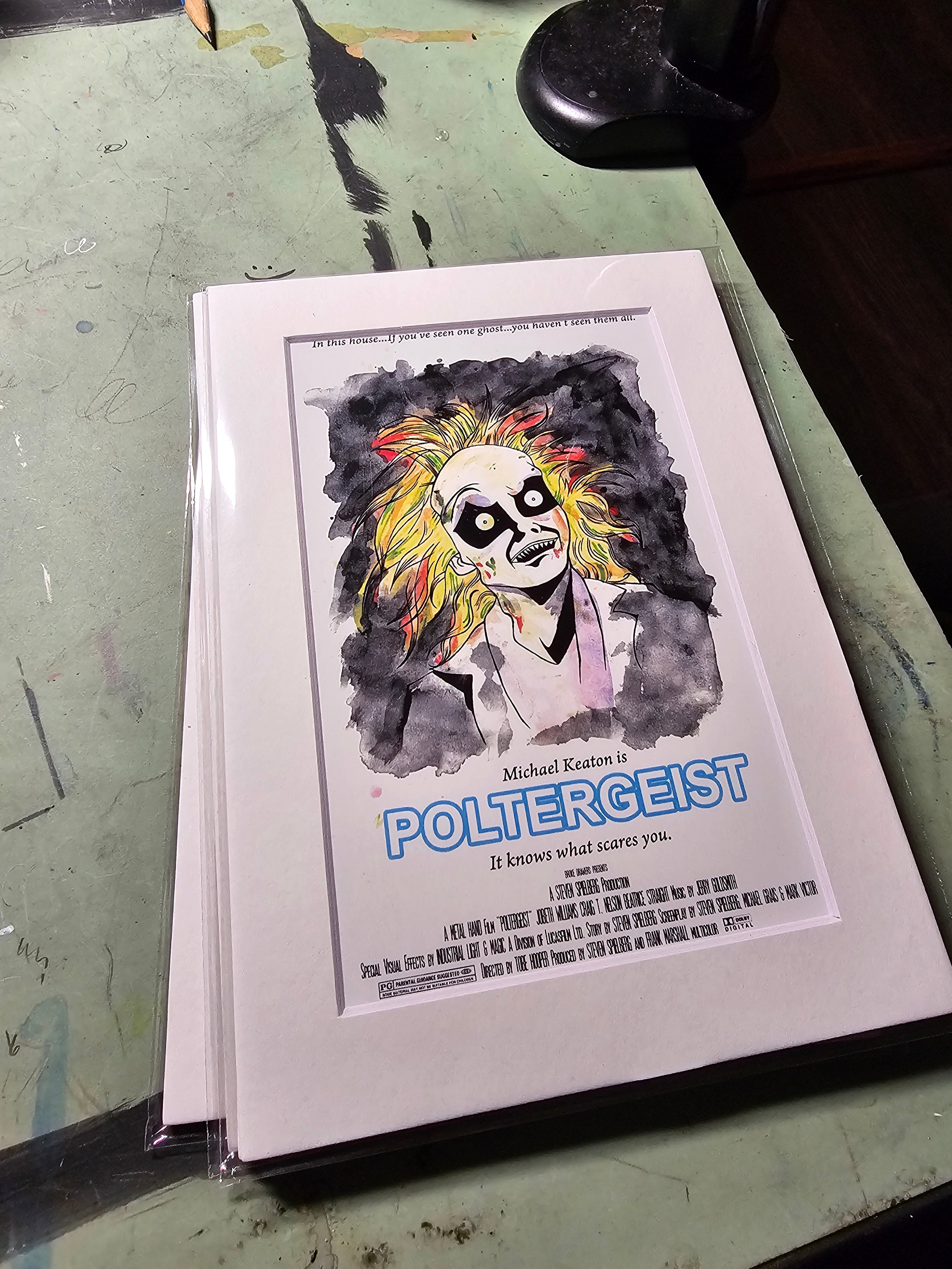 Bootleg Beetlejuice Poltergeist Movie Poster 4x6 Postcard 5x7 Matted