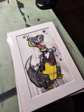Dinobot 4x6 Postcard 5x7 Matted