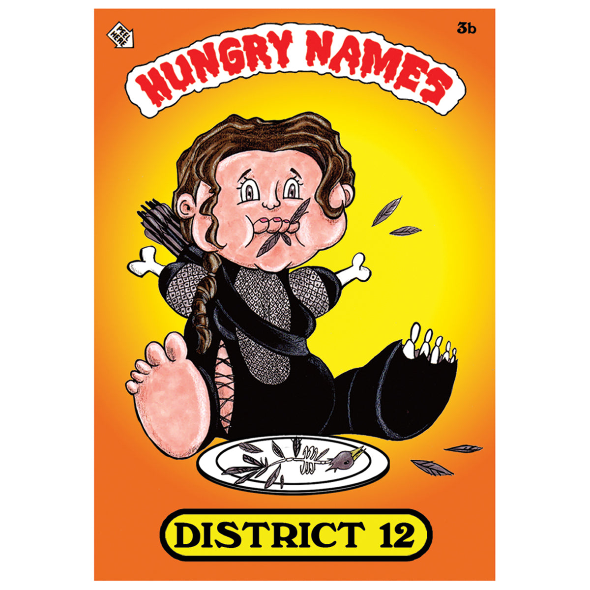 Hungry Names District 12 3"x 4" Premium Vinyl Sticker