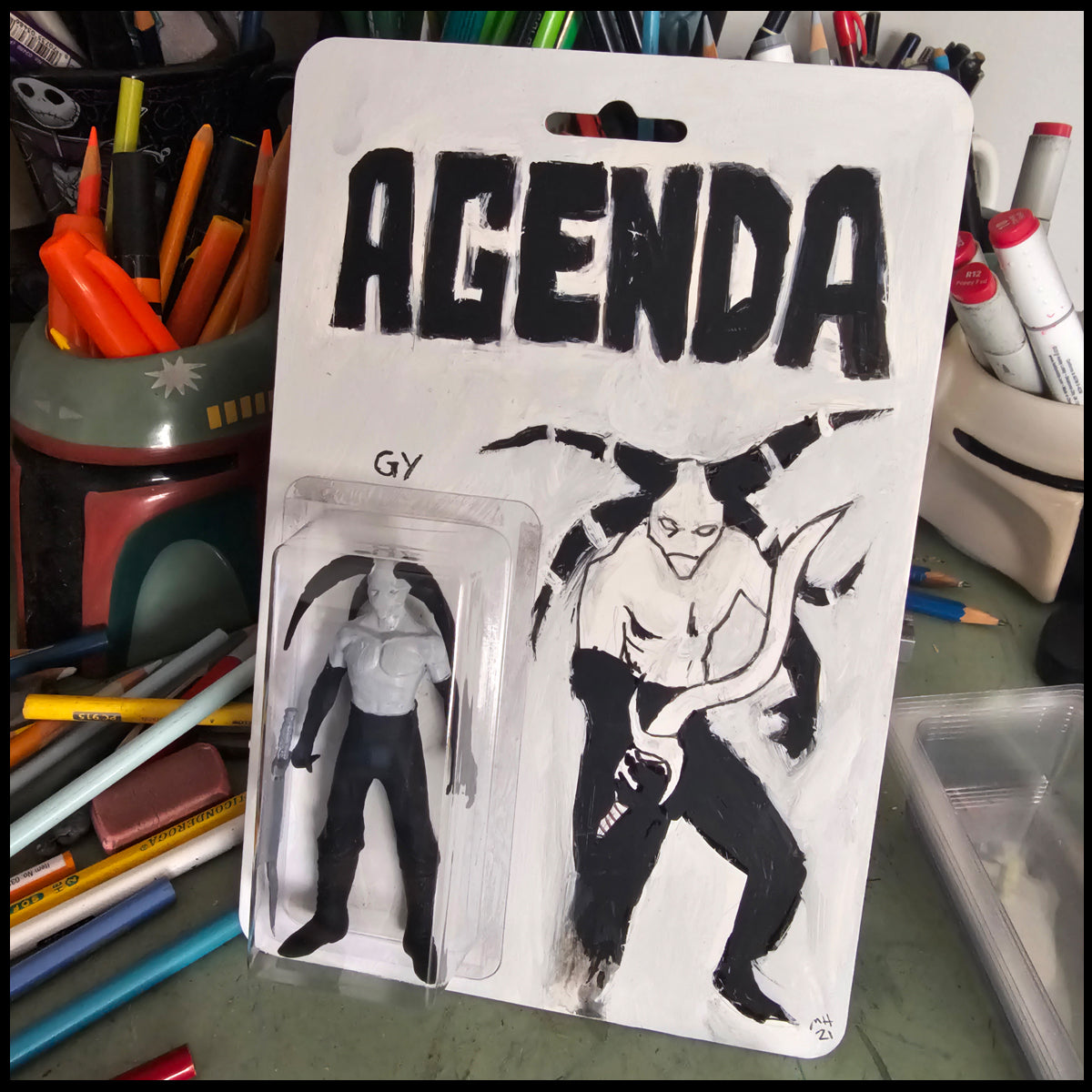 AGENDA Custom Painted 3D Printed Carded Action Figure 1/1 Sword