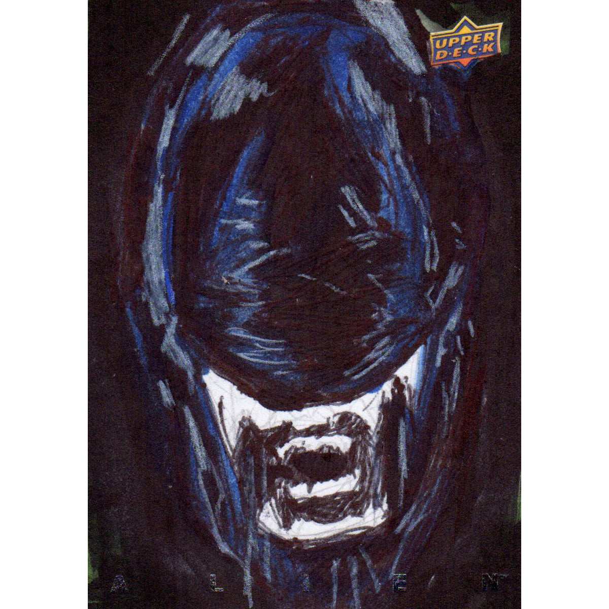 Alien Art Sketch Card by Upper Deck Xenomorph Jaws ACEO ACT 2017