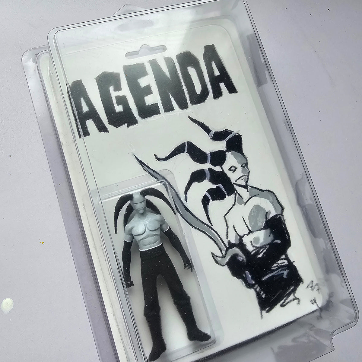 AGENDA Custom Painted 3D Printed Carded Action Figure 1/1 On Guard