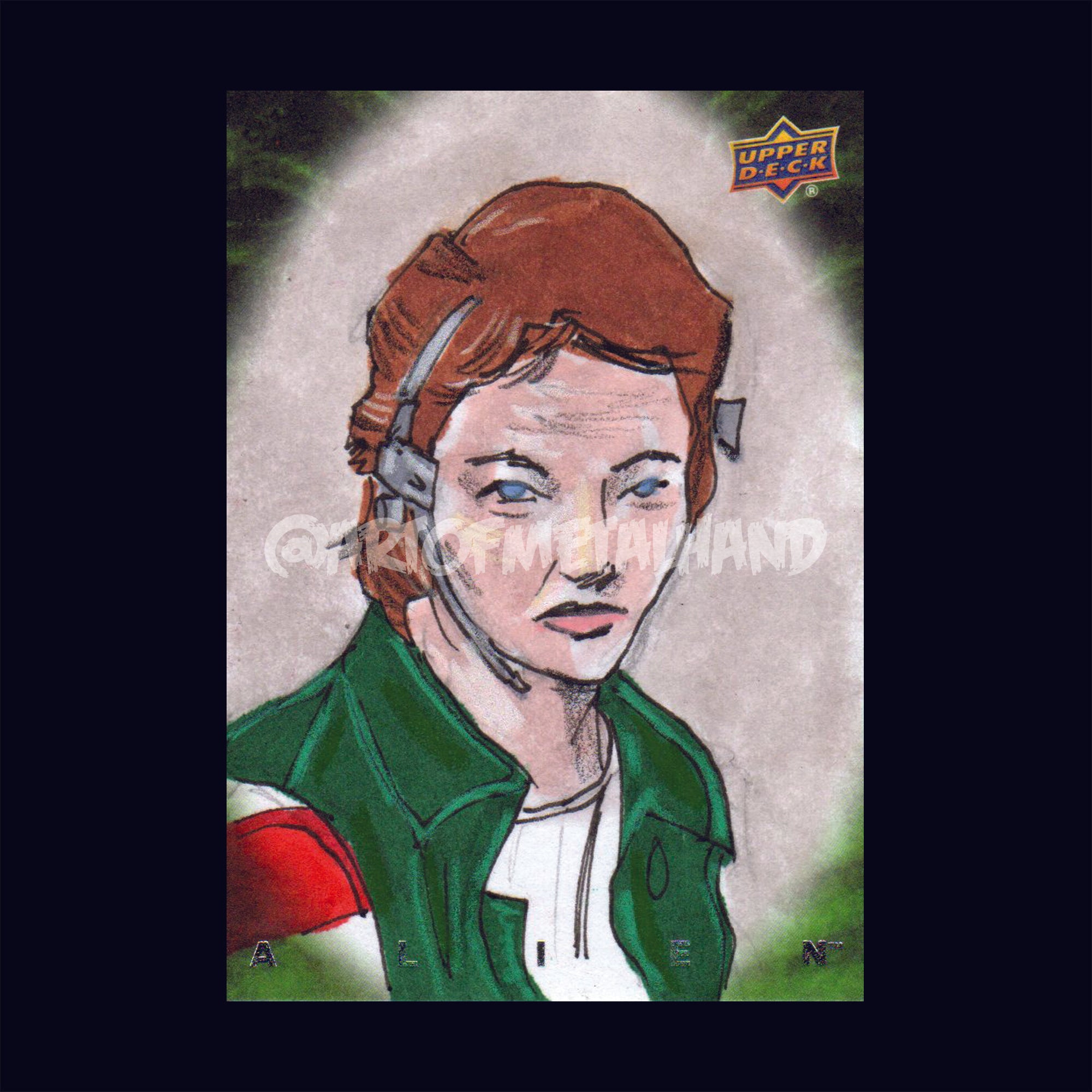 Alien Art Sketch Card by Upper Deck Lambert ACEO ACT 2017