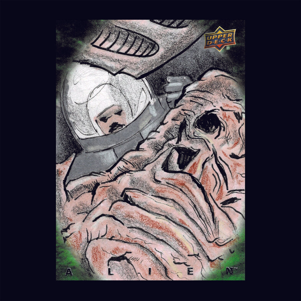 Alien Art Sketch Card by Upper Deck Space Jockey ACEO ACT 2017