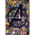 Avengers Comic Book Collage 4x6 Postcard