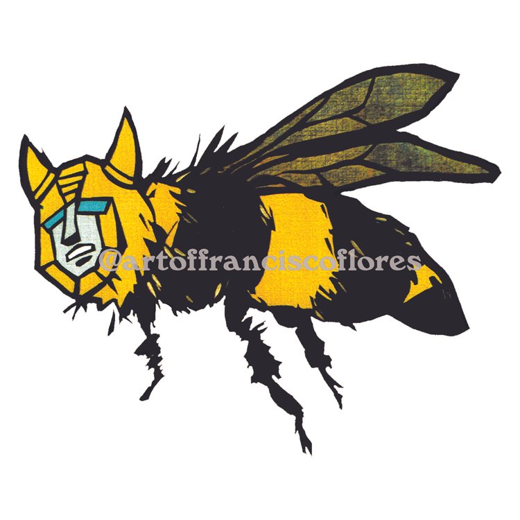 Bumblebee 4" Cut to Shape Premium Vinyl Sticker