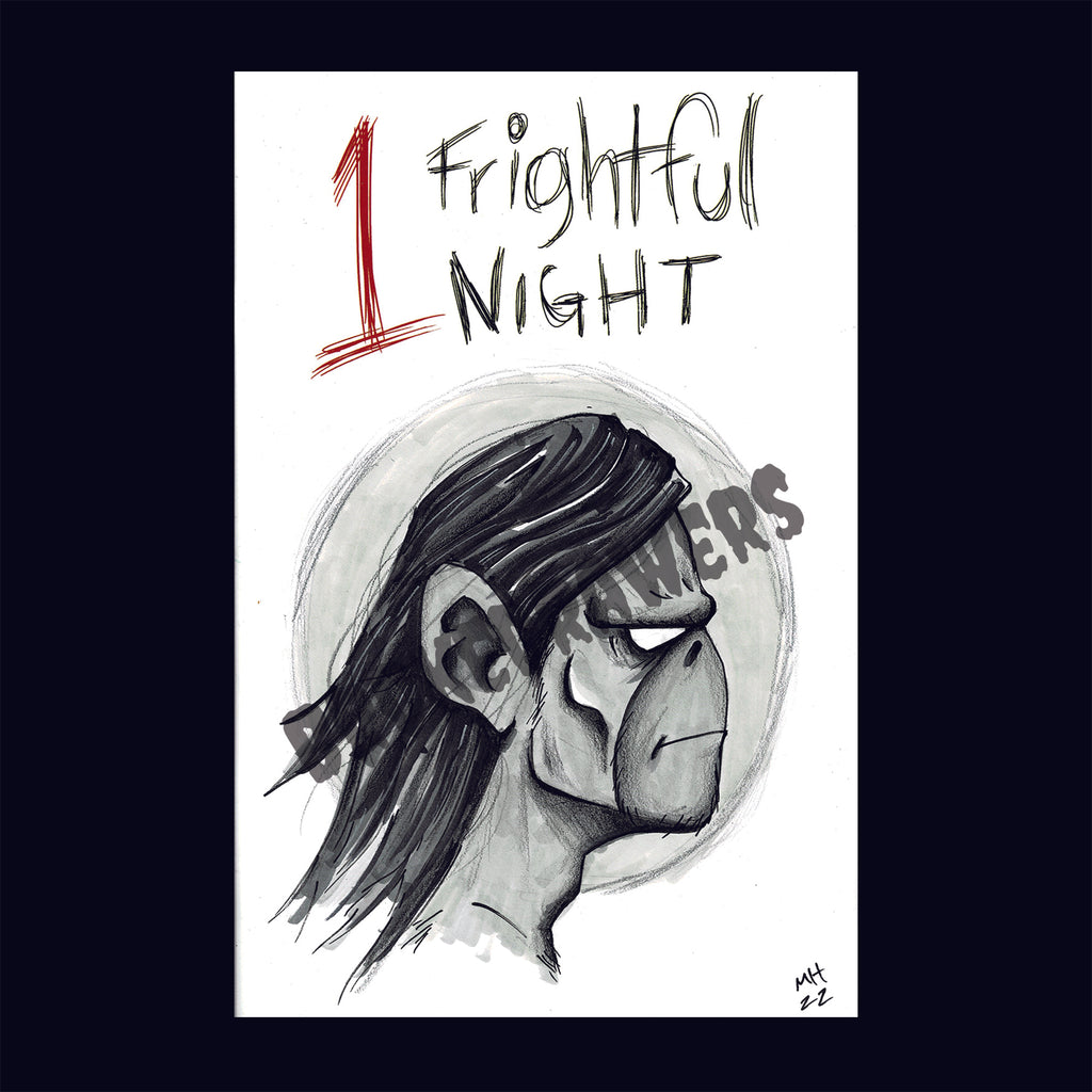 1 Frightful Night Chango The Killer Ape-Man Gorillaz Sketch Cover