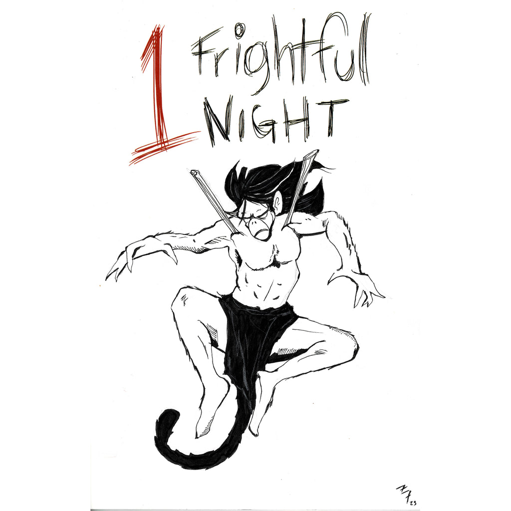 1 Frightful Night Chango The Killer Ape-Man Flight Sketch Cover