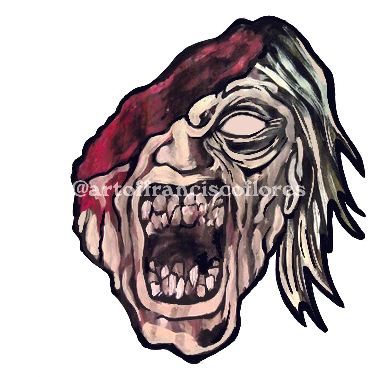 Evil Ed from Evil Dead 4" Cut to Shape Premium Vinyl Sticker