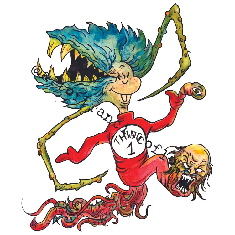 Dr Suess The Thing 4" Cut to Shape Premium Vinyl Sticker
