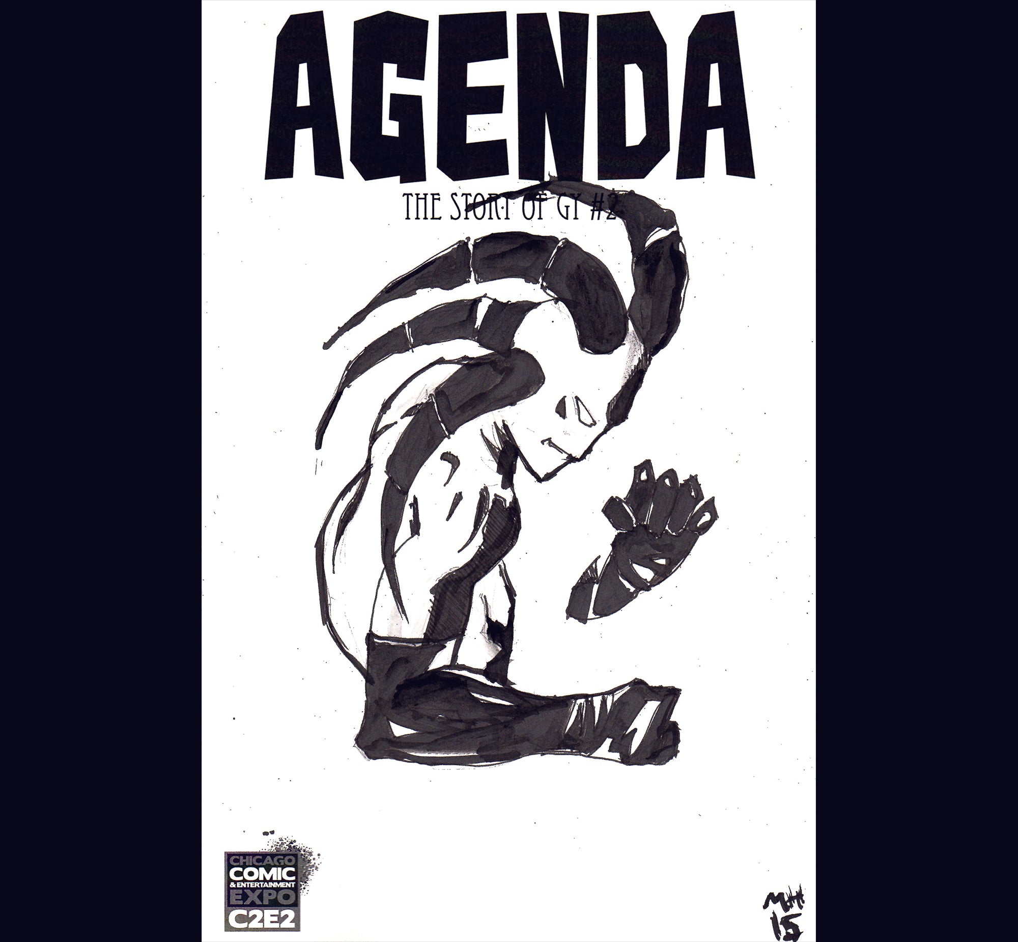 AGENDA: The Story of GY Issue #2 'Fists' Sketch Cover