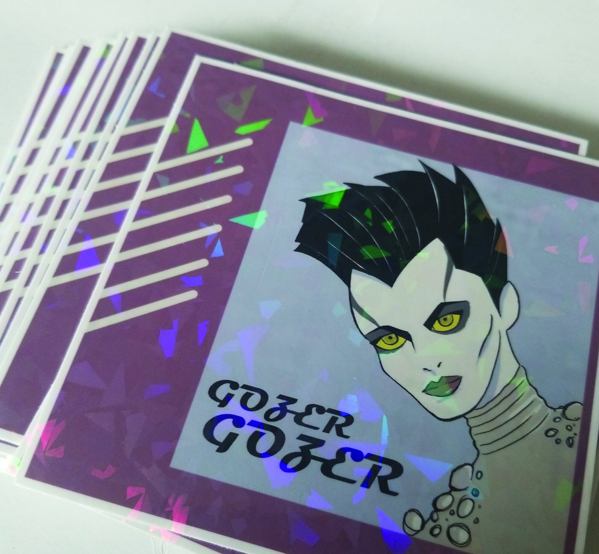 Ghostbusters Gozer 4"x4" Cracked Ice Holo Sticker from Official Artbook
