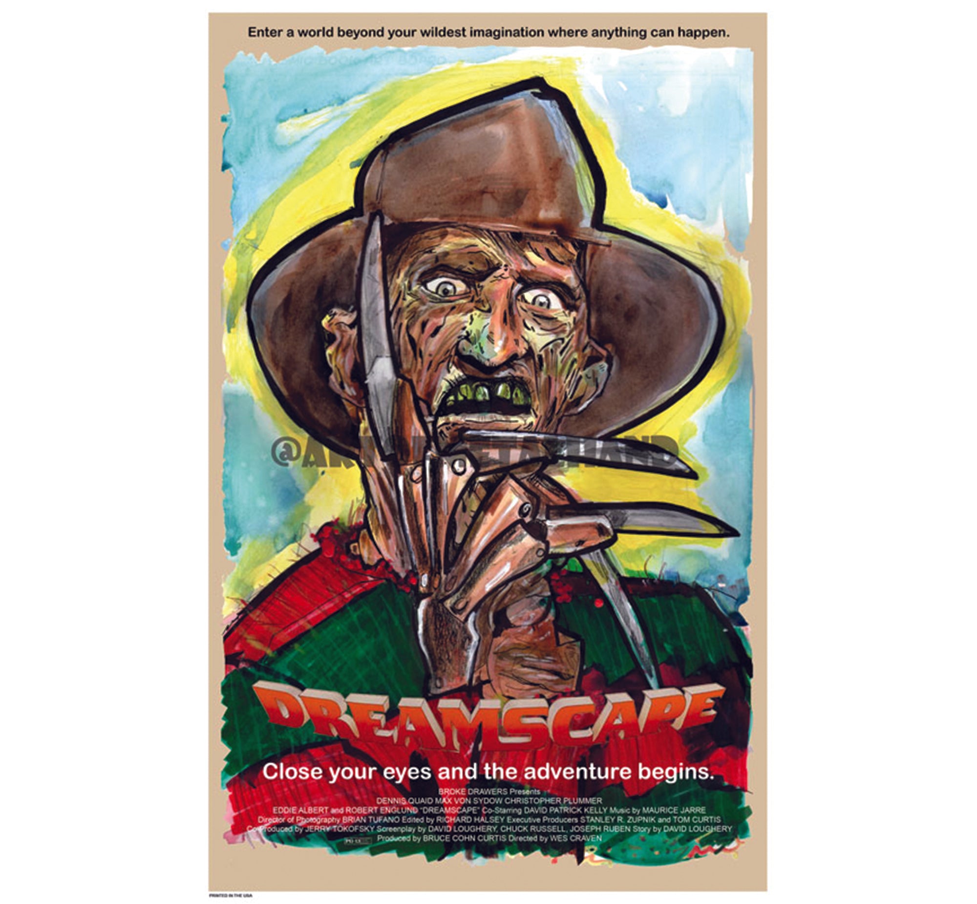 Freddy Krueger Dreamscape 11 x 17 Print