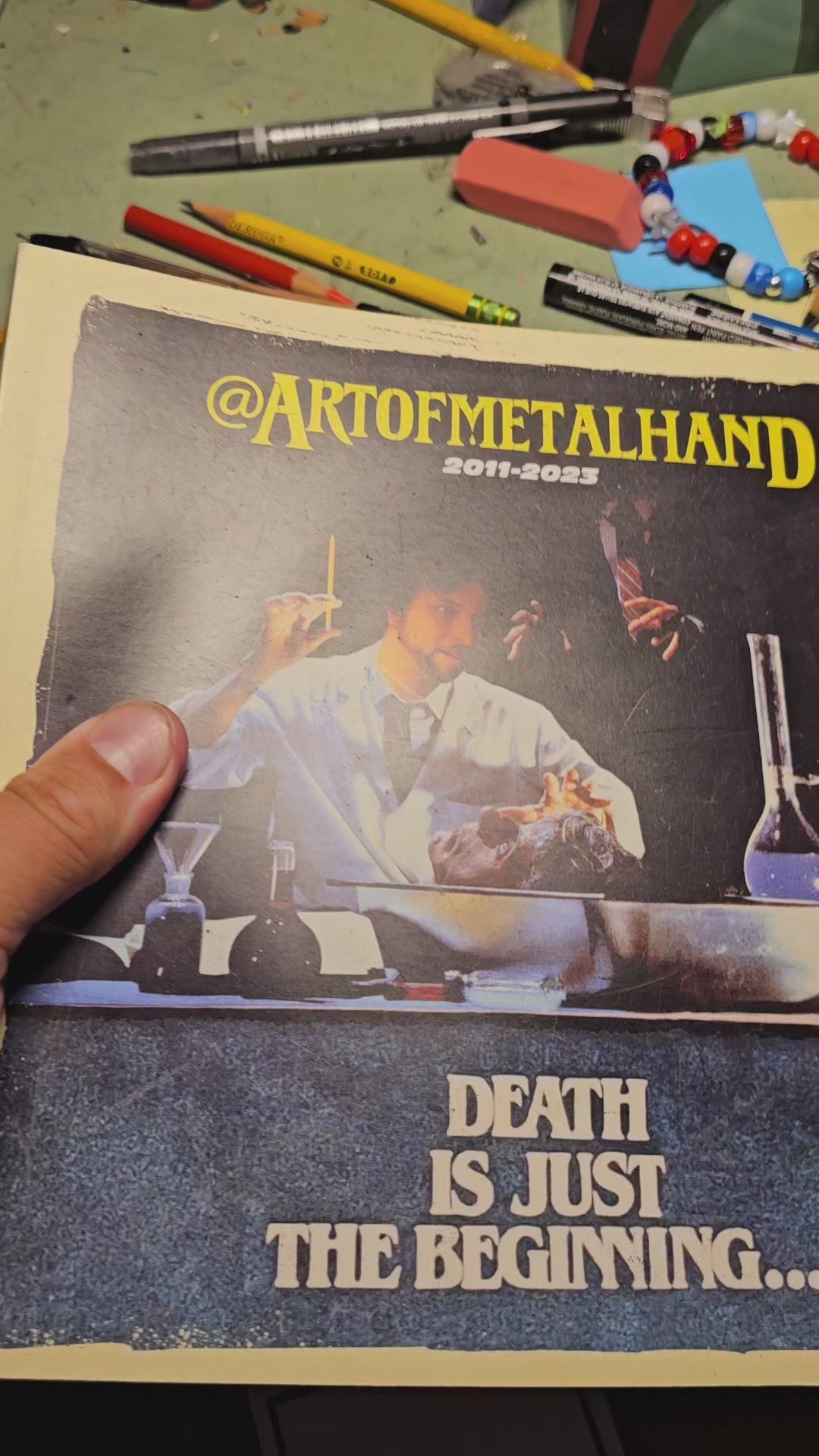 Death Is Just The Beginning... Art of Metal Hand Artbook Trade Paperback